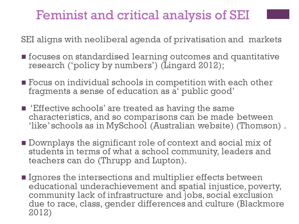 An analysis of femism